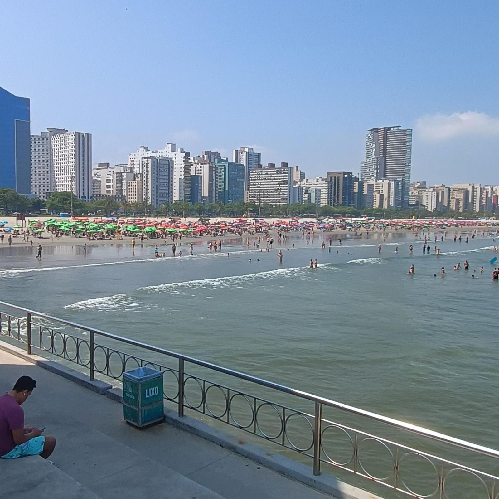 Pe Na Areia Apartman Santos Kültér fotó