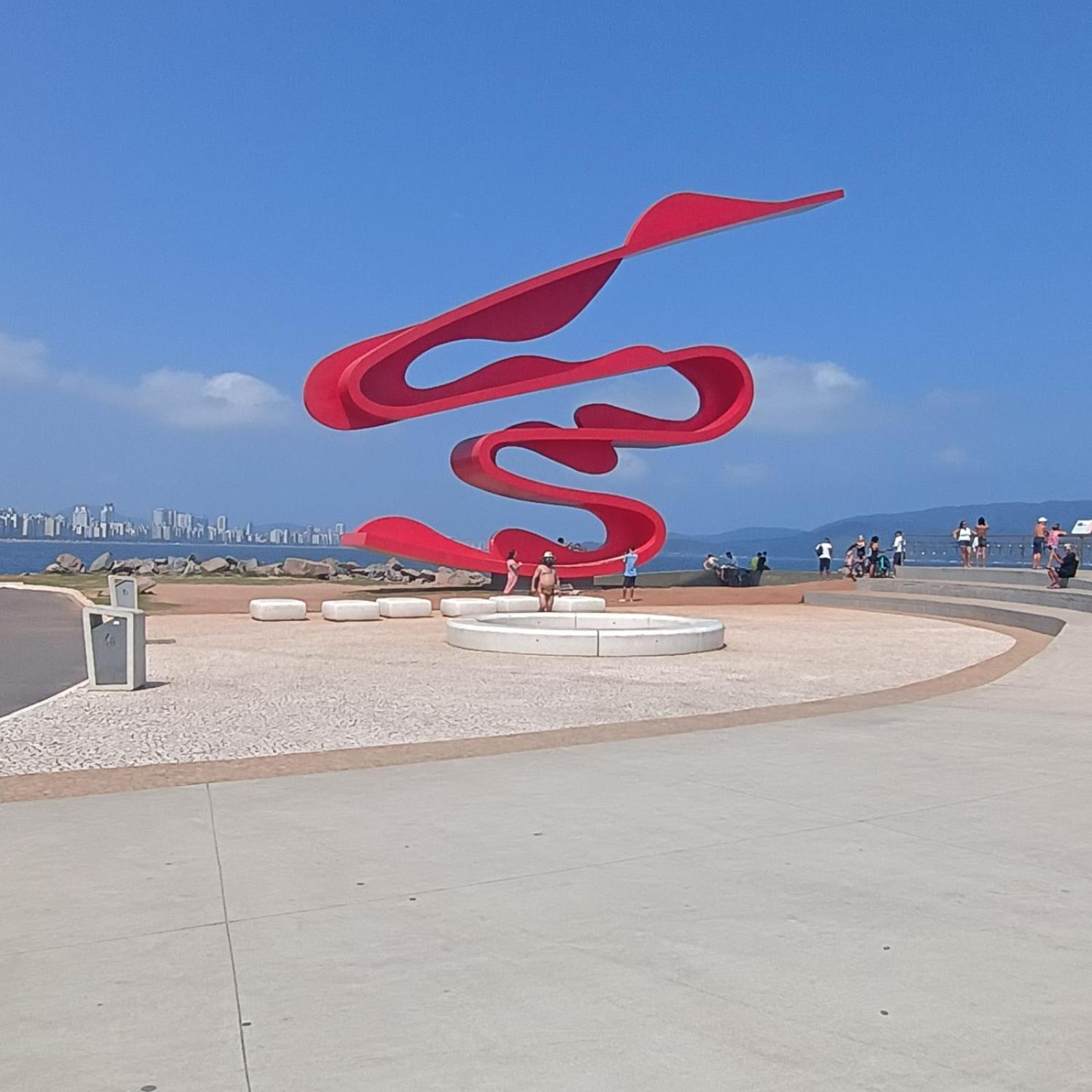 Pe Na Areia Apartman Santos Kültér fotó